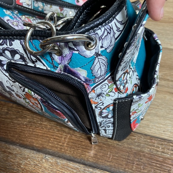 Concealed Carry Sugar Skull Purse - Picture 6 of 16